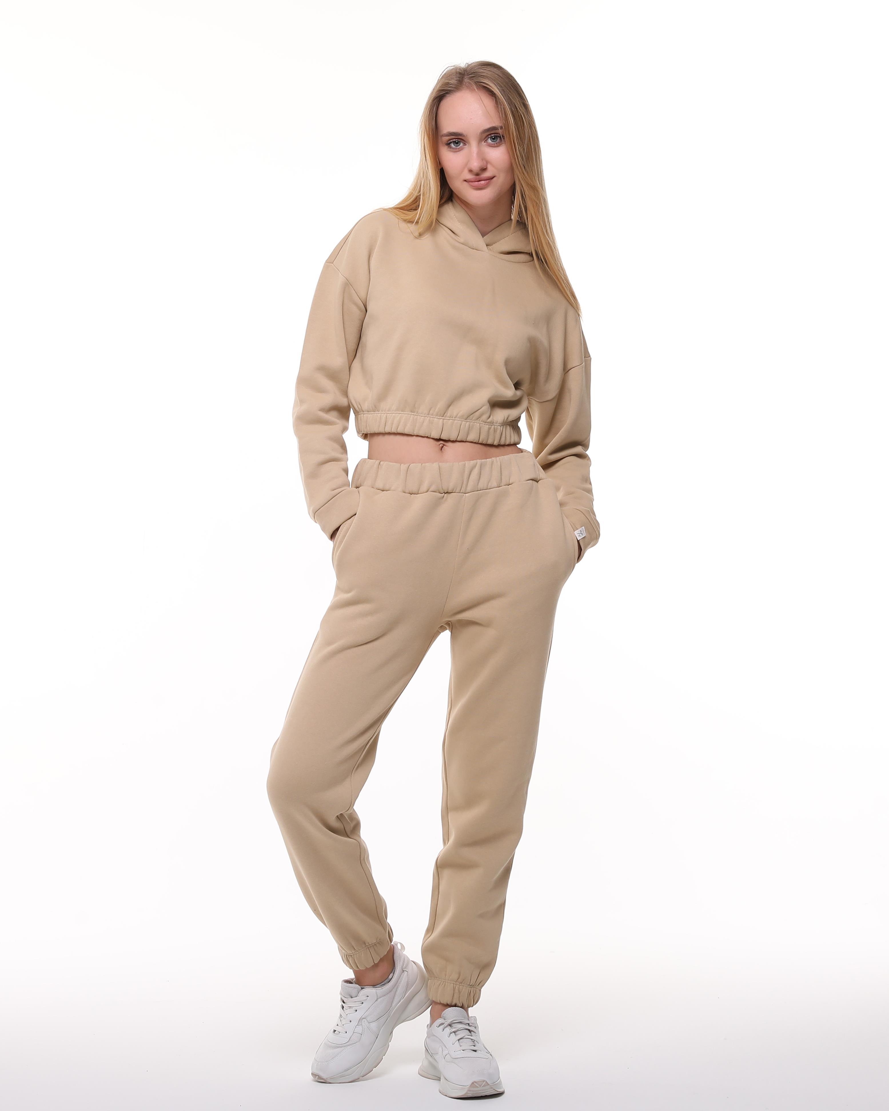 Bej Şardonlu Sweatshirt