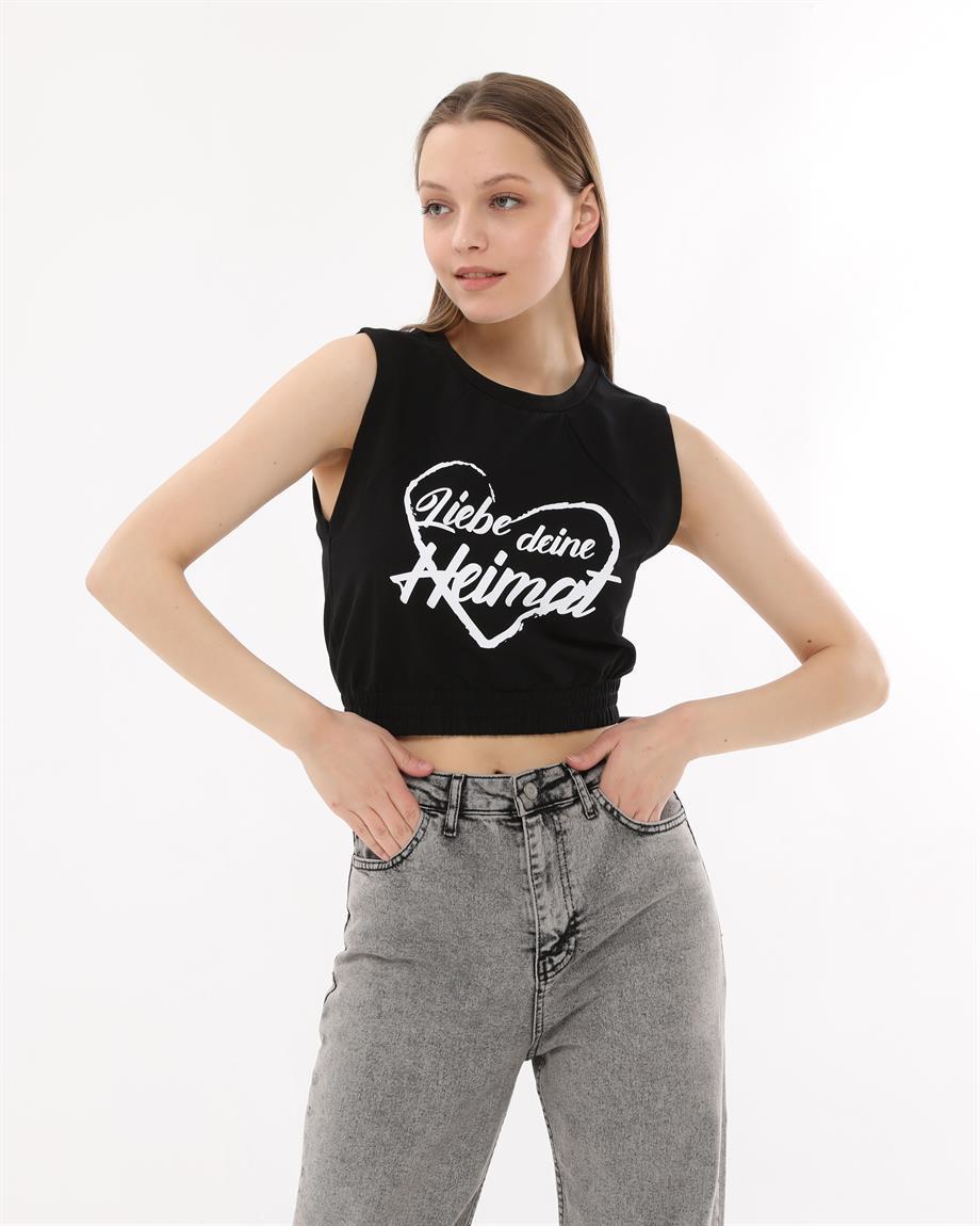 Belden Lastikli Crop