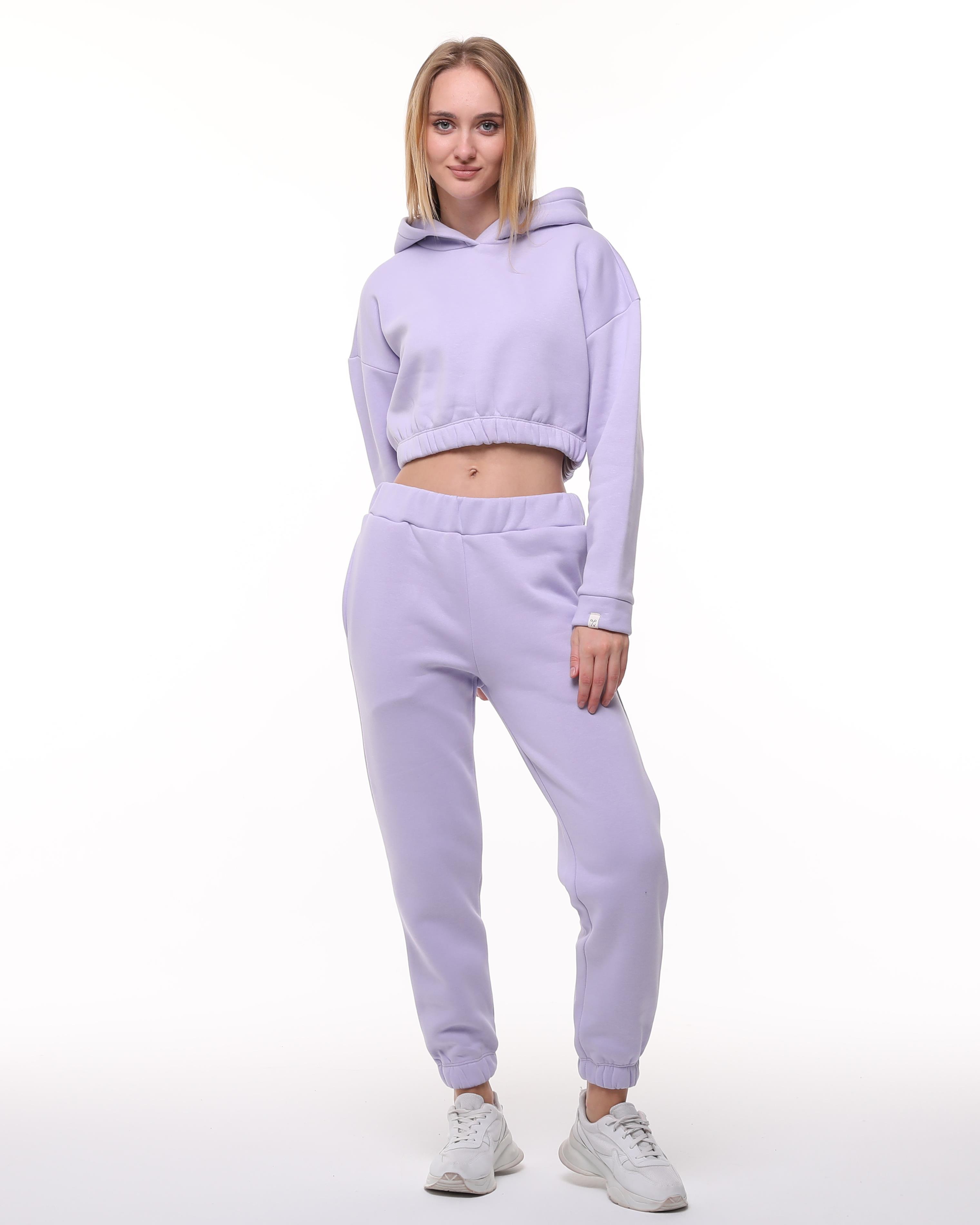 Lila Jogger Şardonlu Eşofman Altı