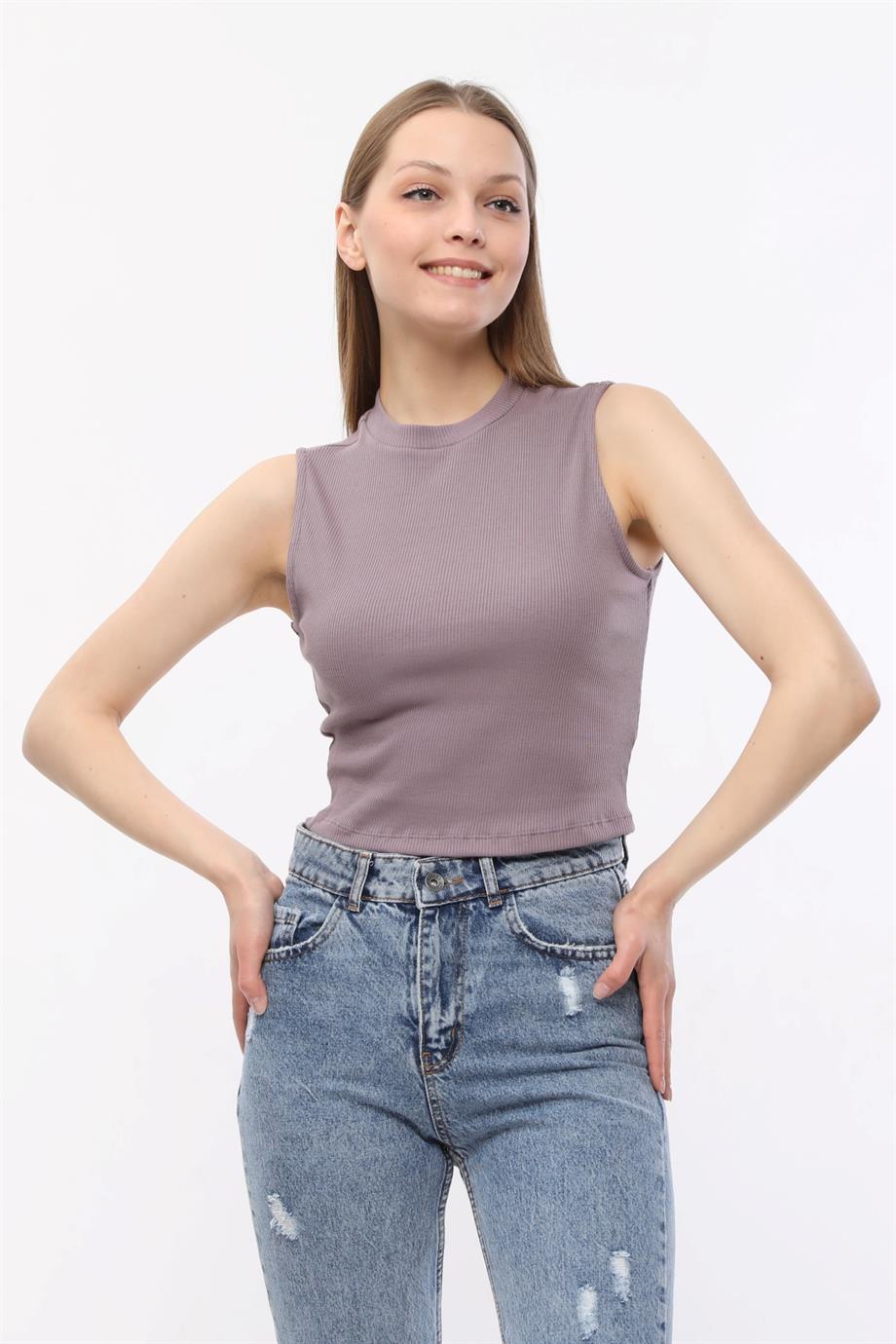 Lila Kolsuz Crop