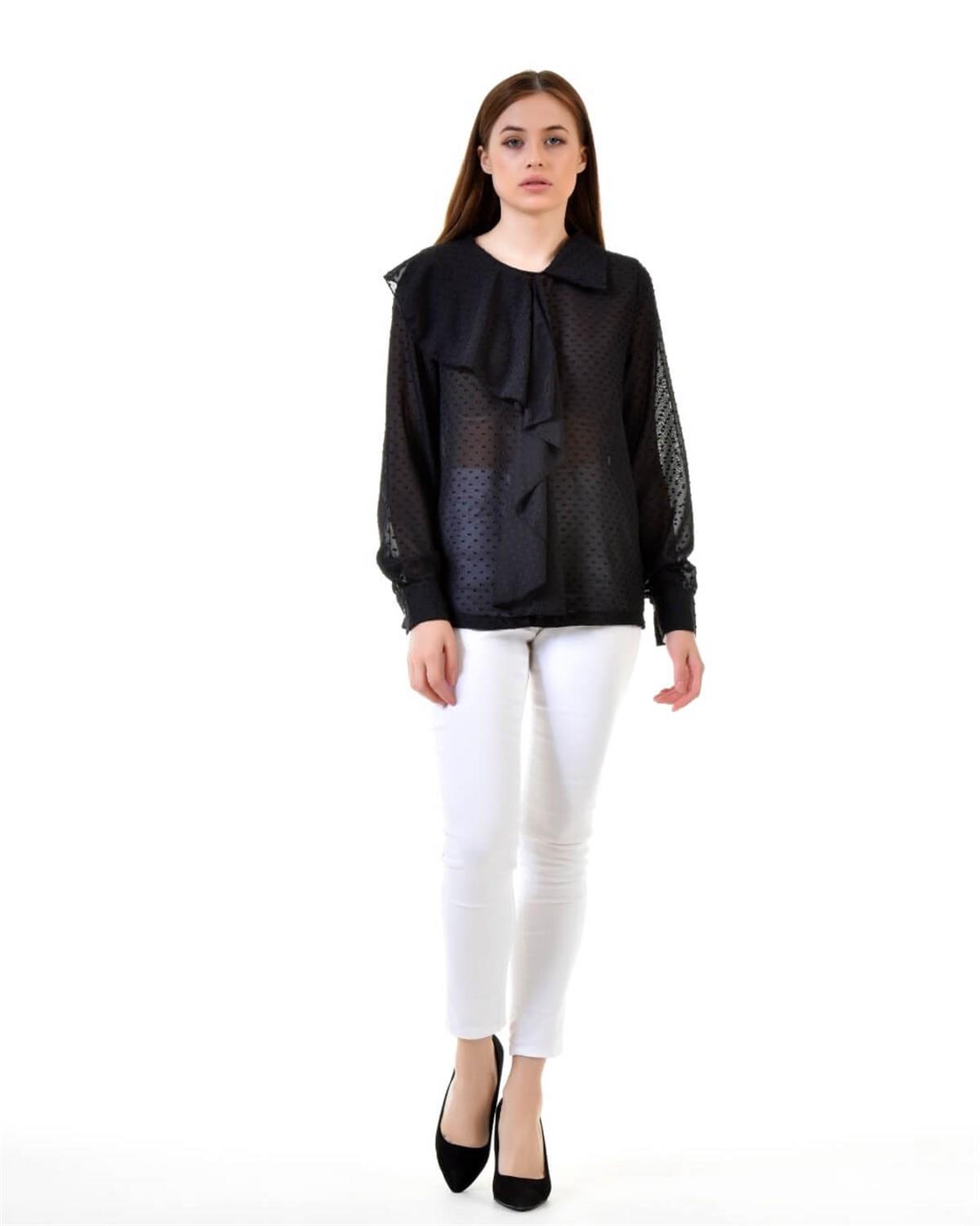Siyah Nopeli Bluz