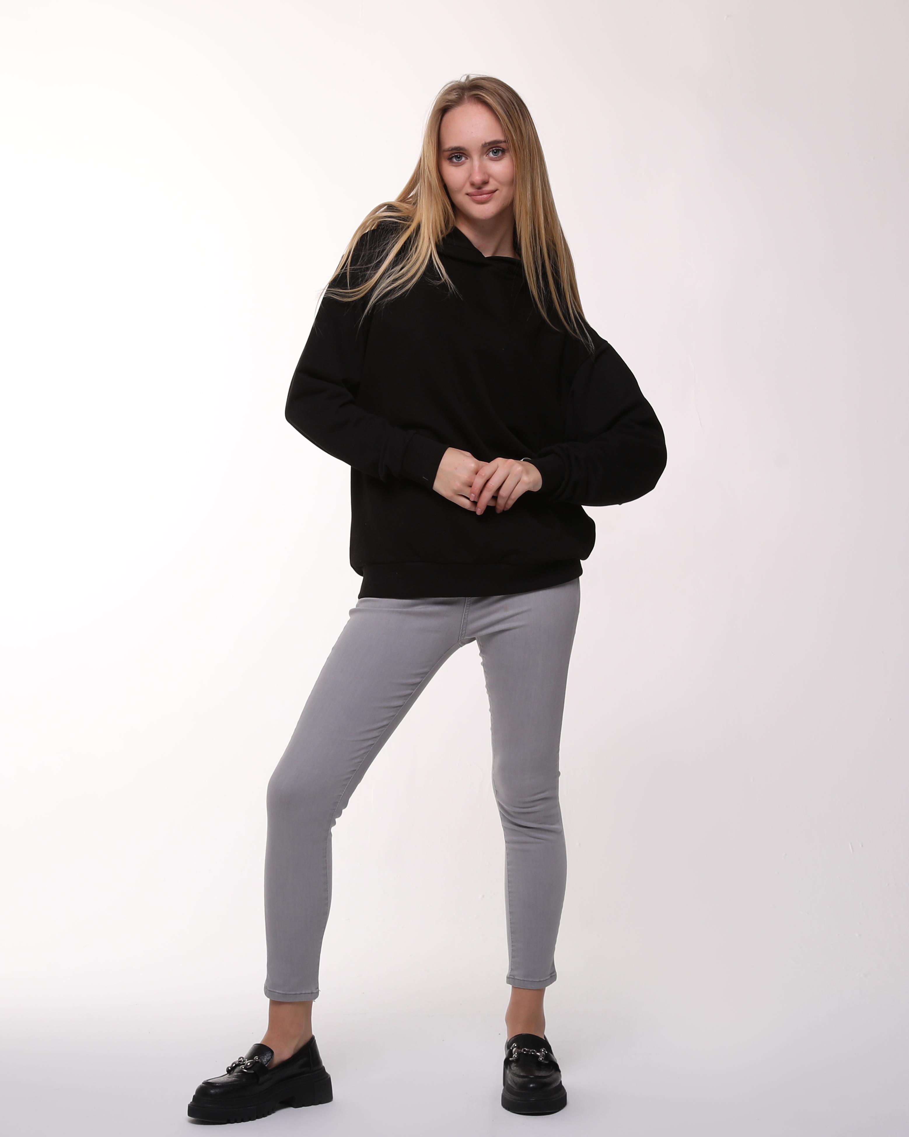 Siyah Oversize Sweatshirt