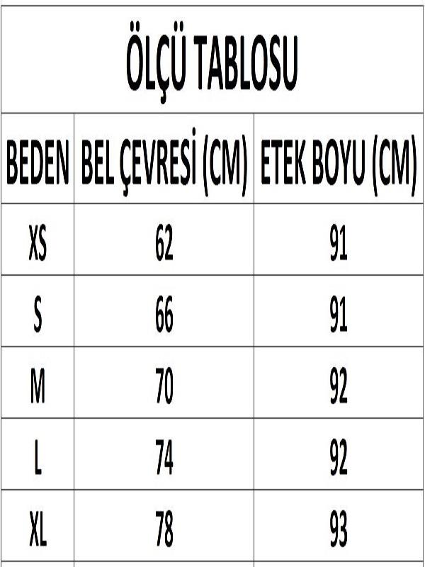 Kadın Antrasit Kadife Maxi Boy Etek DM2026
