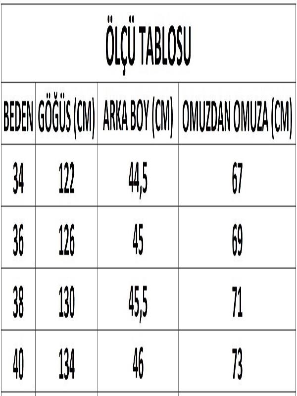 Kadın Bej Önden Bağlamalı Crop Kimono DM7004