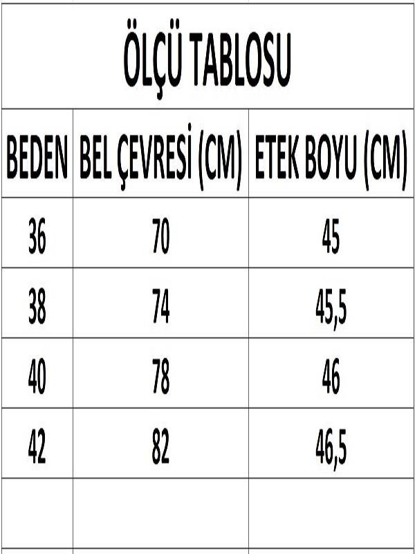 Kadın Kırmızı Drapeli Yırtmaçlı Keten Karışımlı Mini Şort Etek DM2035