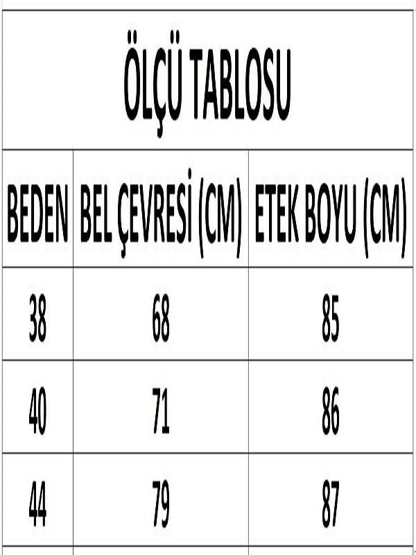 Kadın Ekru Astarlı Etek DM2006
