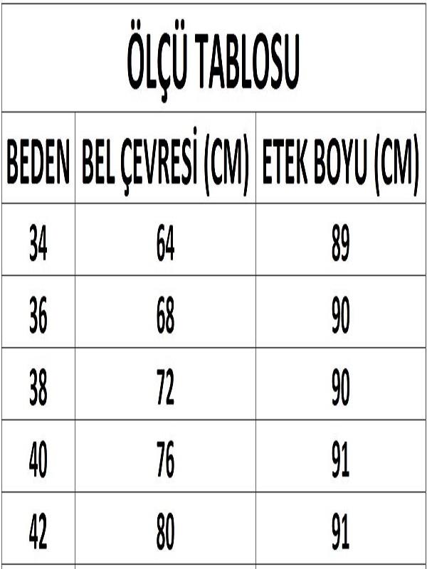 Kadın Haki Cep Detaylı Midi Boy Etek DM2031