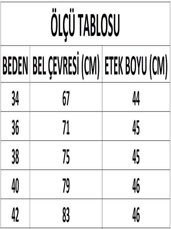 Kadın Kaz Ayağı Desenli Etek DM2020