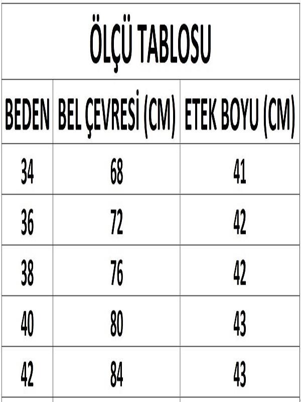 Kadın Kırmızı Ekoseli Toka Detaylı Mini Etek DM2029