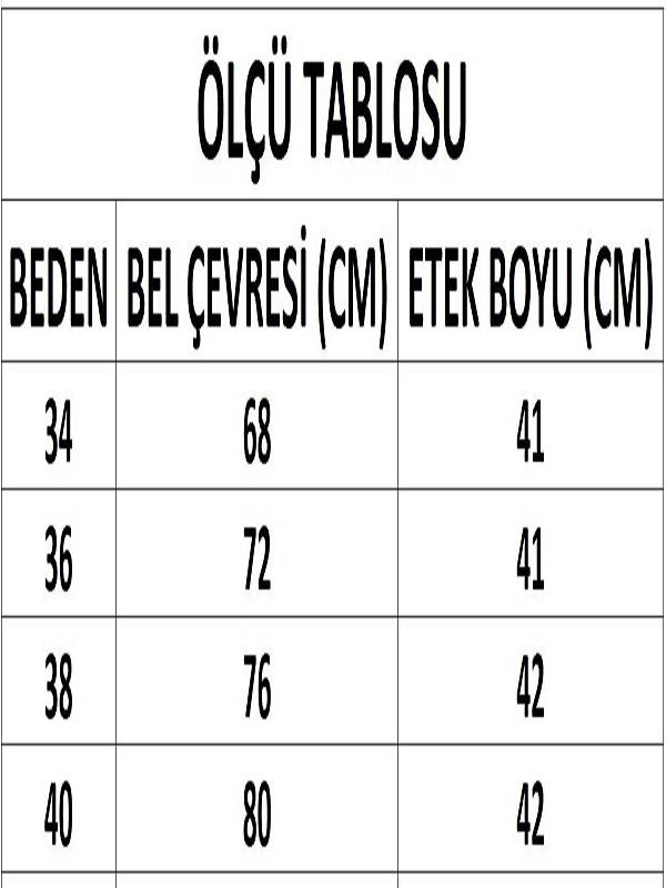 Kadın Lacivert Piliseli Kolej Mini Etek DM2025