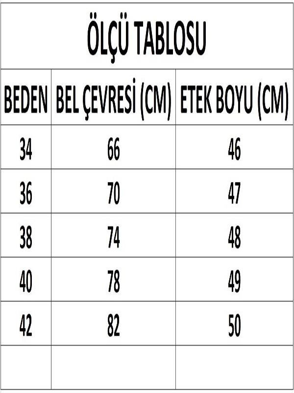 Kadın Siyah Düğme Detaylı Tweed Mini Etek DM 2002