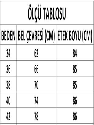 Kadın Haki Gabardin Midi Boy Etek DM2032