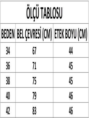 Kadın Kaz Ayağı Desenli Etek DM2020