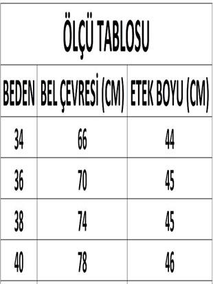 Kadın Lacivert Anvelop Toka Detaylı Mini Etek DM2027