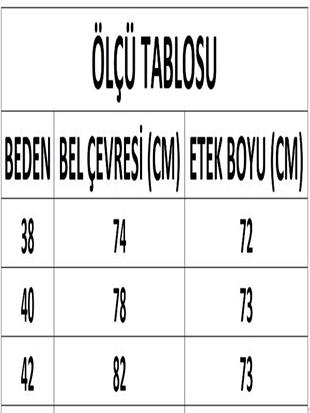 Kadın Siyah Kare Desenli Önden Yırtmaçlı Cepli Midi Etek DM2012