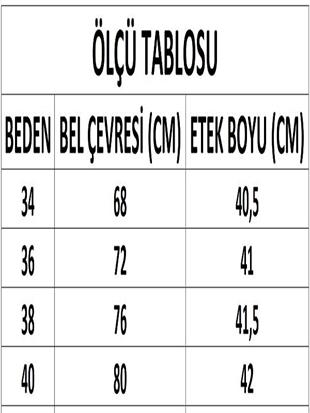 Kadın Yeşil Toka Detaylı Şort Etek DM2019