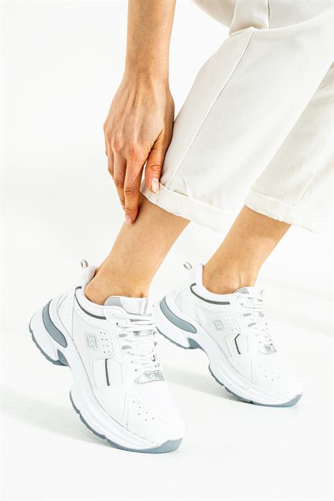 Nea Beyaz Günlük Kullanım Kadın Spor Ayakkabı