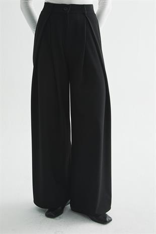A PİLE PALAZZO PANTOLON SİYAH