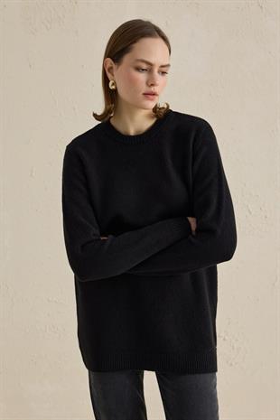 ATKI AKSESUARLI KAZAK SİYAH