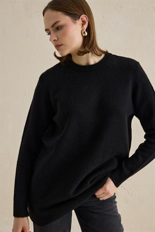 ATKI AKSESUARLI KAZAK SİYAH