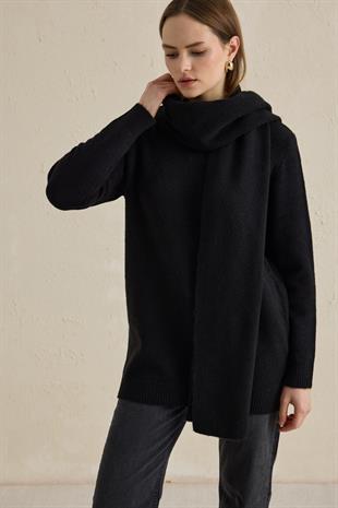 ATKI AKSESUARLI KAZAK SİYAH