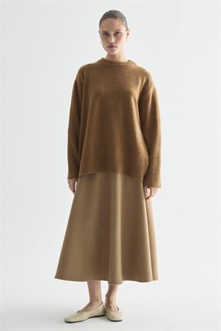 BEBE YAKA BASIC KAZAK CAMEL