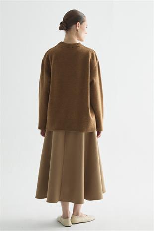 BEBE YAKA BASIC KAZAK CAMEL