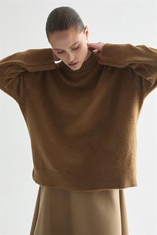 BEBE YAKA BASIC KAZAK CAMEL