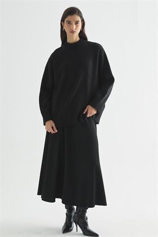 BEBE YAKA BASIC KAZAK SİYAH