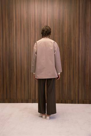 ÇIKARILABİLİR ATKILI TRENÇKOT VİZON