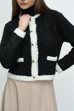 CURLY KONTRAST HIRKA SİYAH