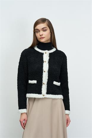 CURLY KONTRAST HIRKA SİYAH