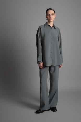 DAY TO NIGHT CUPRO GÖMLEK GRİ