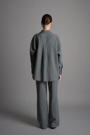 DAY TO NIGHT CUPRO GÖMLEK GRİ