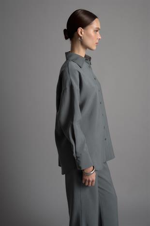 DAY TO NIGHT CUPRO GÖMLEK GRİ