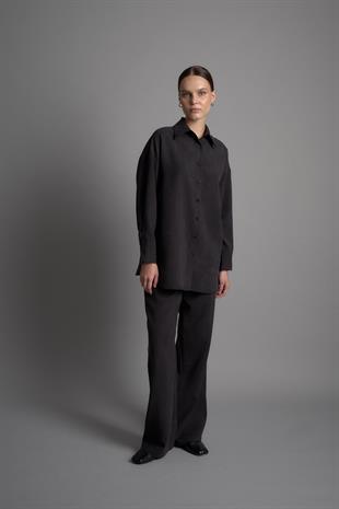 DAY TO NIGHT CUPRO GÖMLEK SİYAH