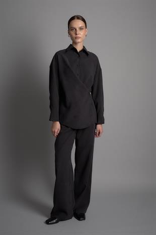 DAY TO NIGHT CUPRO GÖMLEK SİYAH