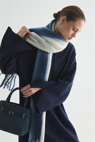 EFFORTLESS TRİKO ELBİSE LACİVERT