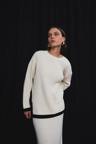 ETEKLİ TRİKO TAKIM EKRU