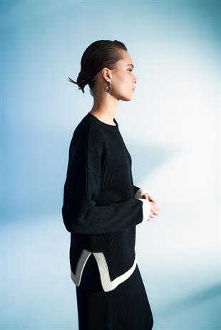 ETEKLİ TRİKO TAKIM SİYAH