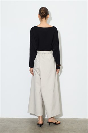 Gabardin Pantolon Etek Taş