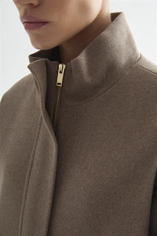 KAŞE BOMBER KABAN VİZON