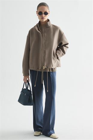 KAŞE BOMBER KABAN VİZON