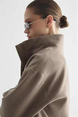 KAŞE BOMBER KABAN VİZON