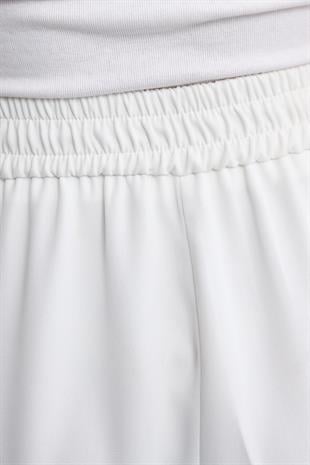 KREP PALAZZO PANTOLON BEYAZ