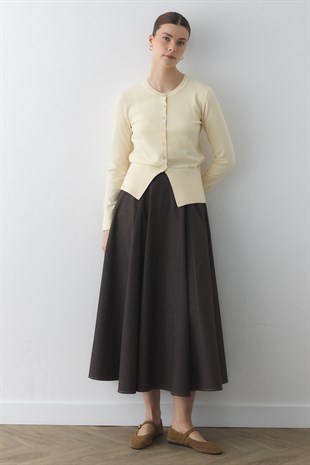MERSERİZE BELİ OTURTMALI HIRKA SARI