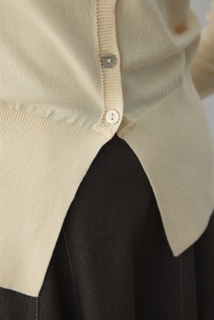 MERSERİZE BELİ OTURTMALI HIRKA SARI