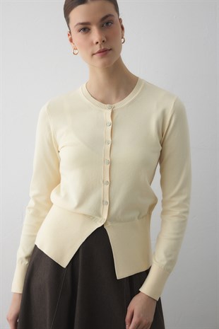 MERSERİZE BELİ OTURTMALI HIRKA SARI