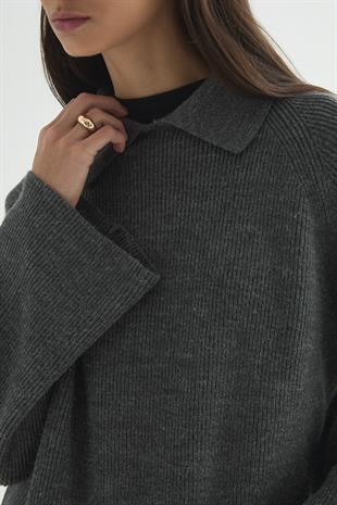 MUSE SOFT TRİKO KAZAK ANTRASİT