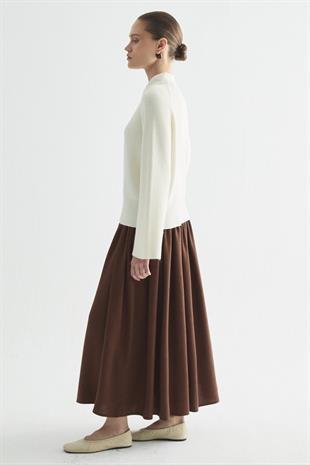 MUSE SOFT TRİKO KAZAK EKRU